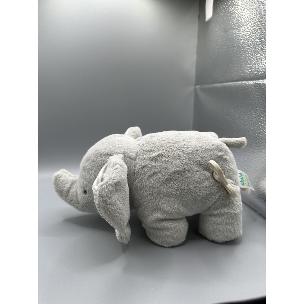 Carter's Elephant Musical Plush Wind Up Gray Stripe 9" Stuffed Animal Grey Works - Picture 10 of 16
